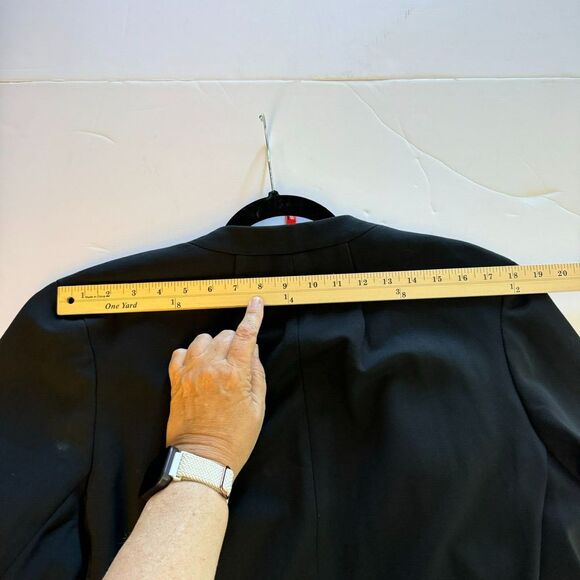 Spanx Perfect Collarless Blazer Sz XL NEW Black 1 Button Jacket‎ Ponte Career - Picture 13 of 16